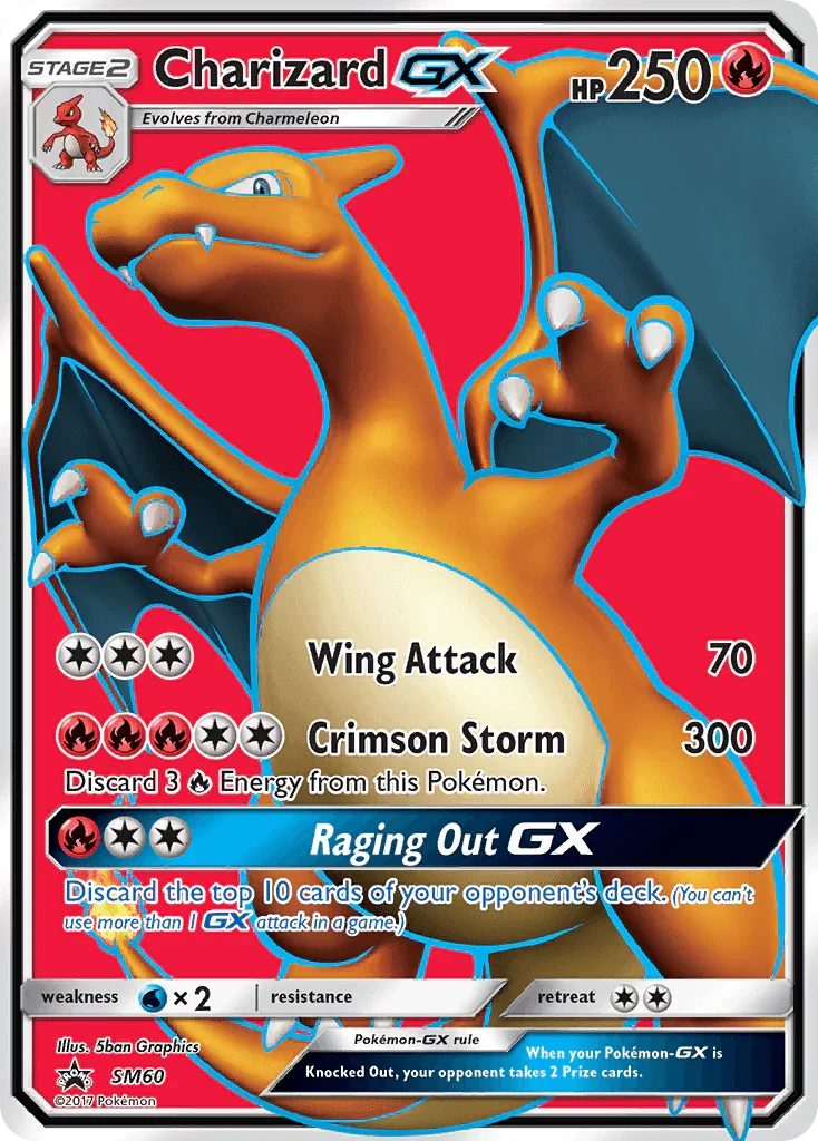 Charizard GX (SM60) – Sun & Moon: Black Star Promos | Fast Shipping