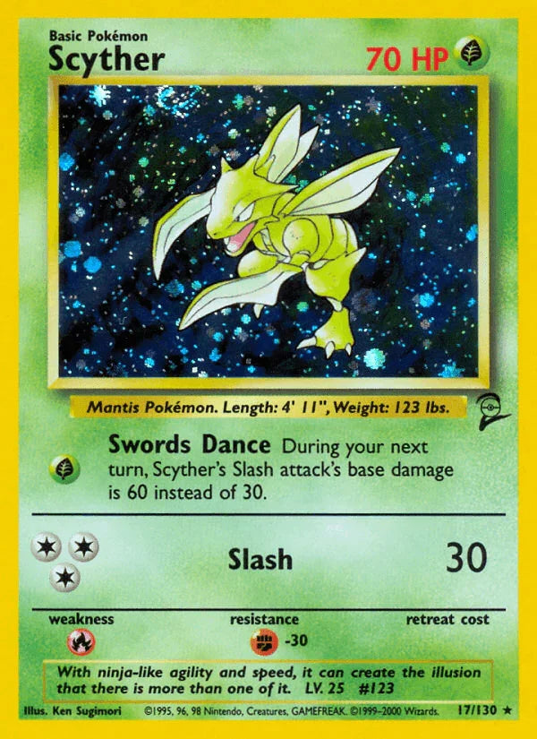 Scyther (17/130) – Base Set 2 | Fast Shipping