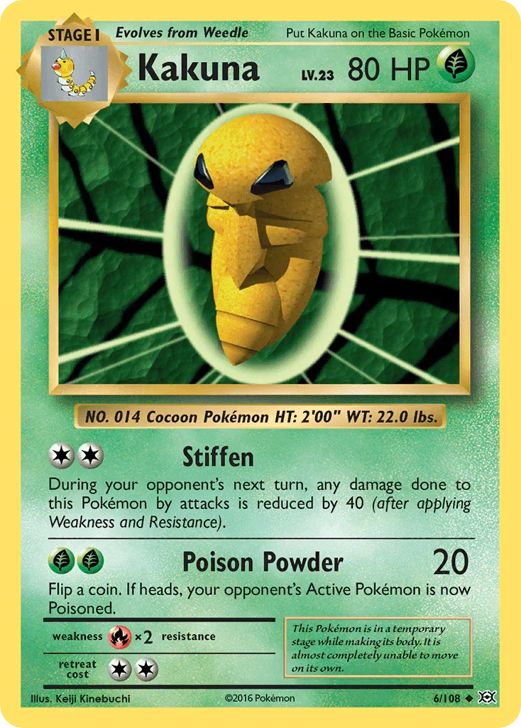 Kakuna (6/108) – XY: Evolutions | Fast Shipping