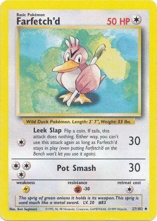 Farfetch'd (27/102) – Base Set Unlimited - In Stock Now