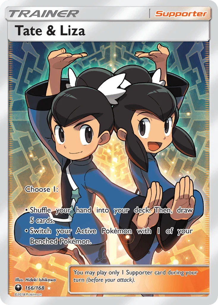 Tate & Liza (166/168) – Sun & Moon: Celestial Storm - Authentic Card