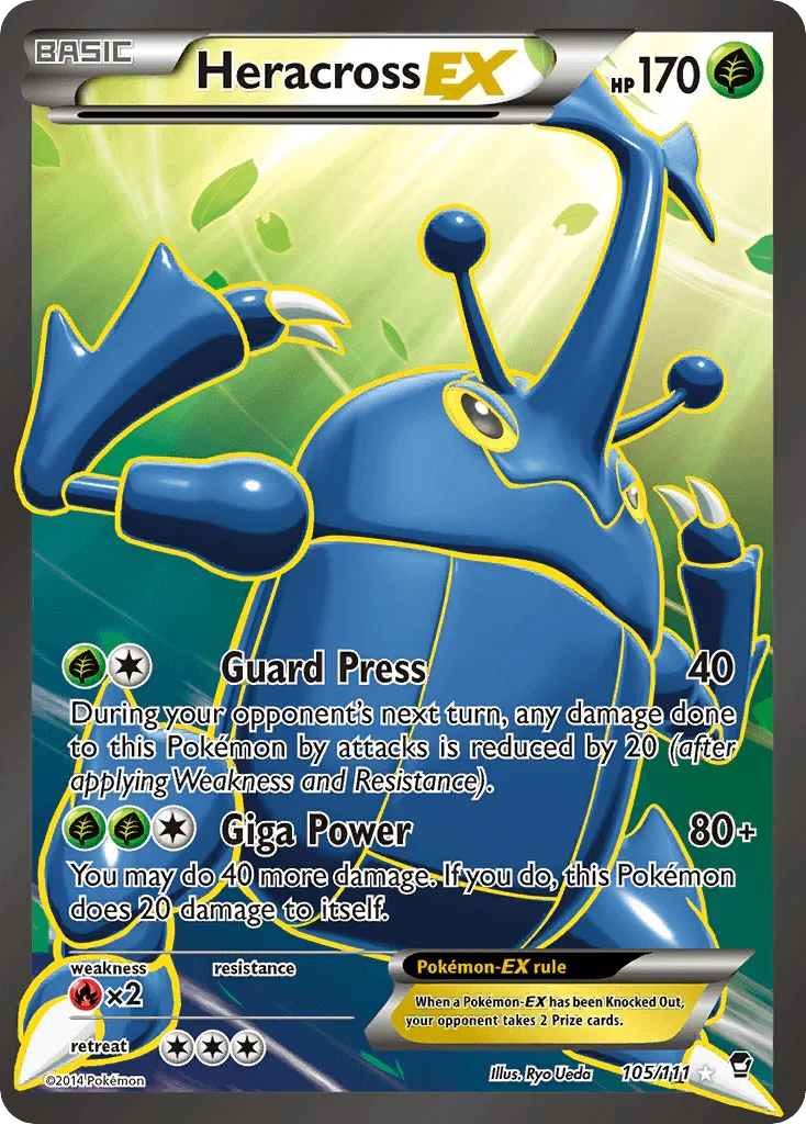 Heracross EX (105/111) – XY: Furious Fists - In Stock Now