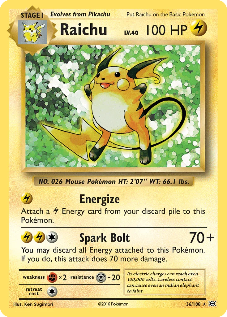Raichu (36/108) – XY: Evolutions | Buy Online