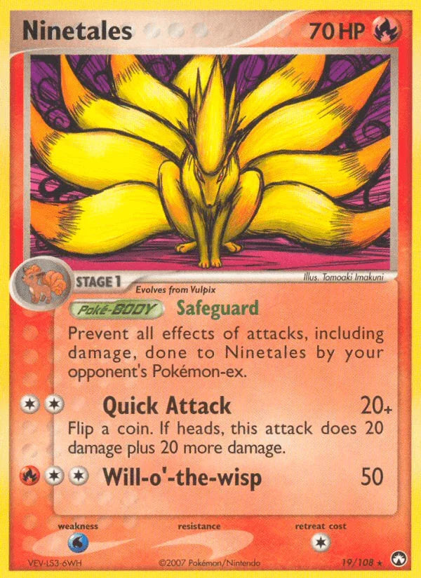 Ninetales (19/108) – EX: Power Keepers | Order Now