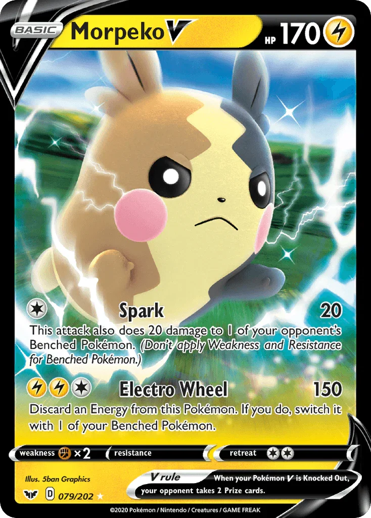 Morpeko V (079/202) – Sword & Shield: Base Set | Order Today