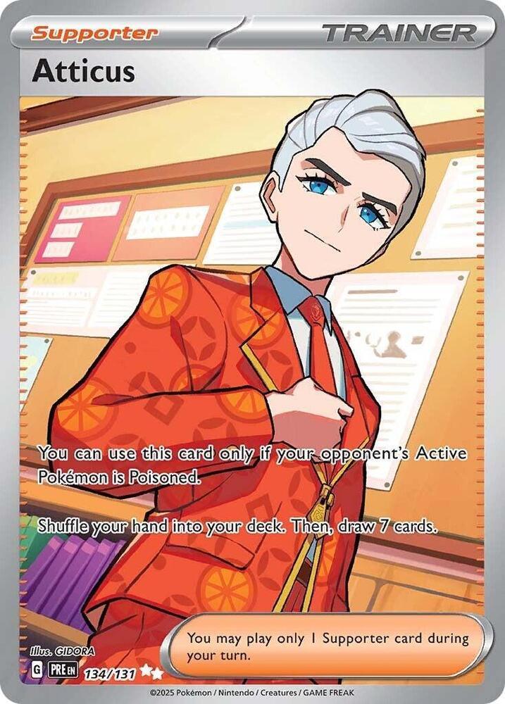Atticus (134/131) – Scarlet & Violet: Prismatic Evolutions – Buy Now