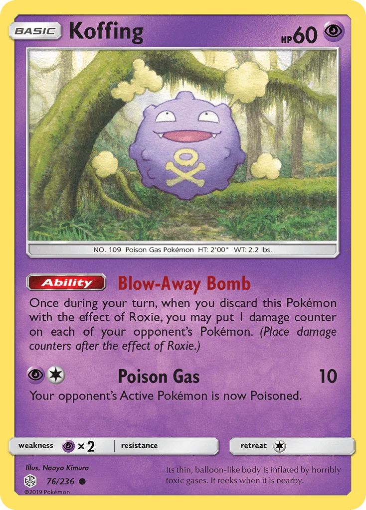 Koffing (76/236) – Sun & Moon: Cosmic Eclipse - In Stock Now