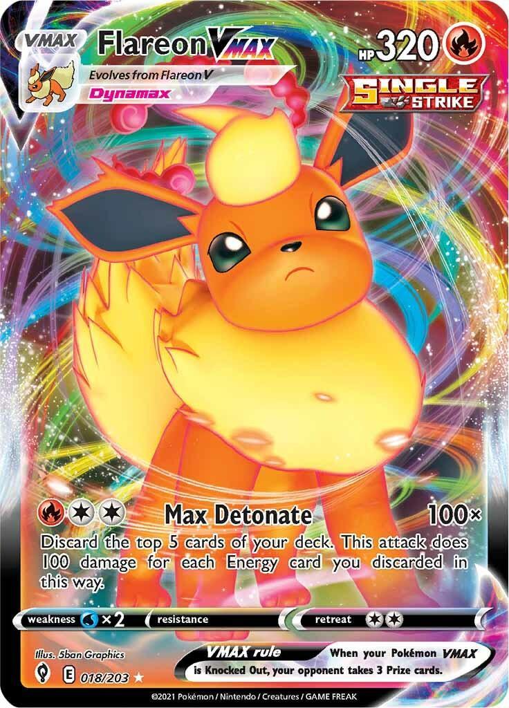 Flareon VMAX (018/203) – Sword & Shield: Evolving Skies - Shop Now
