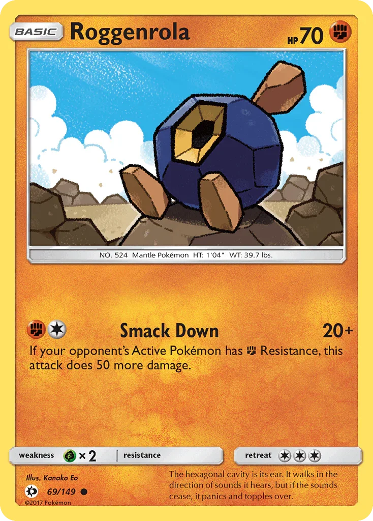 Roggenrola (69/149) – Sun & Moon: Base Set – For Sale