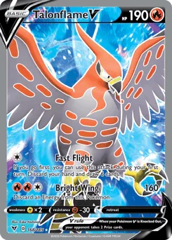 Talonflame V (168/185) – Sword & Shield: Vivid Voltage – For Sale