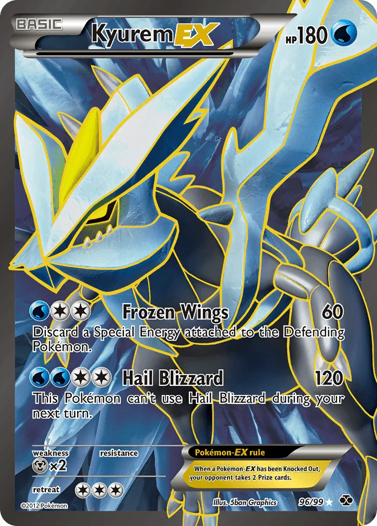 Kyurem EX (96/99) – Black & White: Next Destinies | Fast Shipping