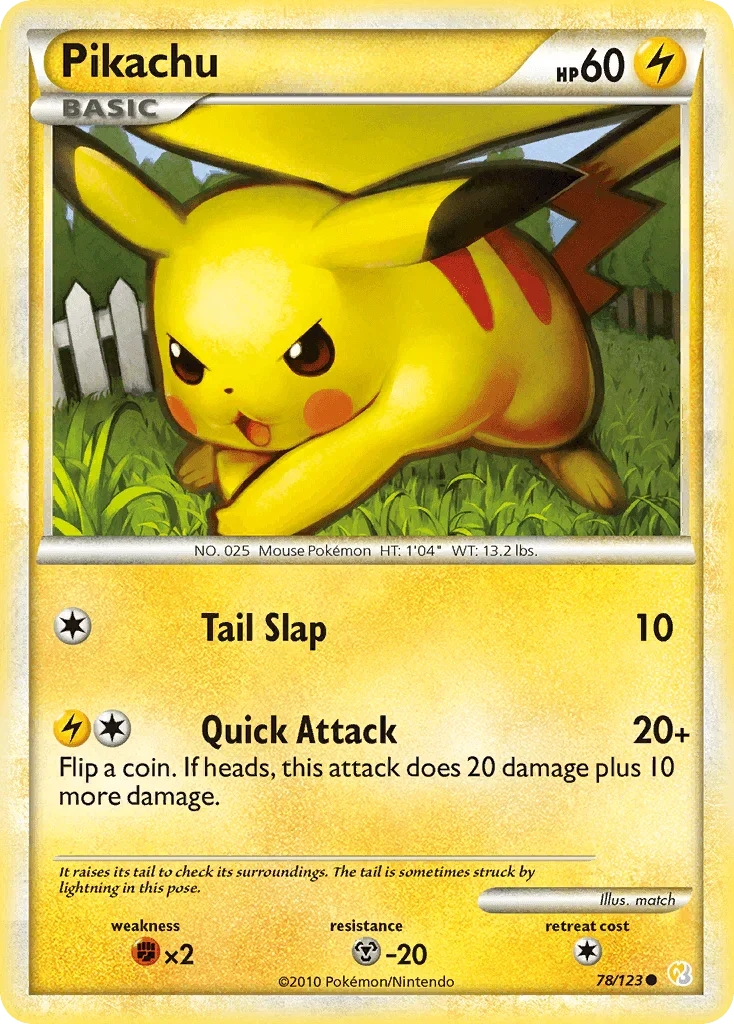 Pikachu (78/123) – HeartGold & SoulSilver: Base Set | Buy Online