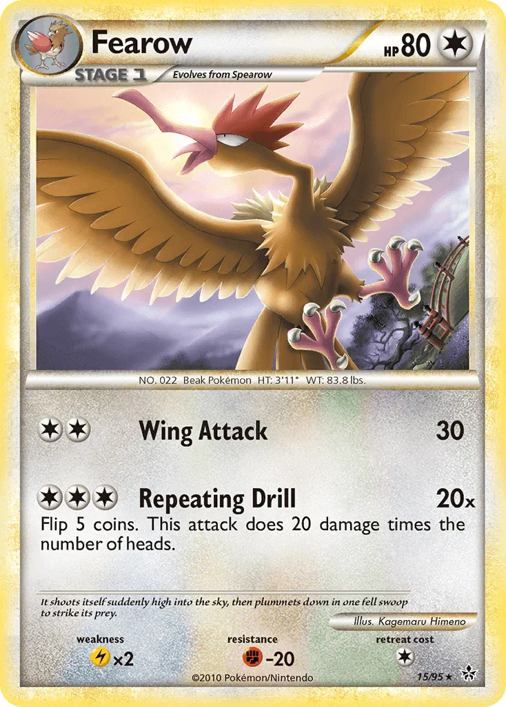Fearow (15/95) – HeartGold & SoulSilver: Unleashed - Shop Now