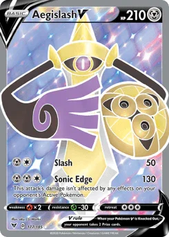 Aegislash V (177/185) – Sword & Shield: Vivid Voltage | Fast Shipping