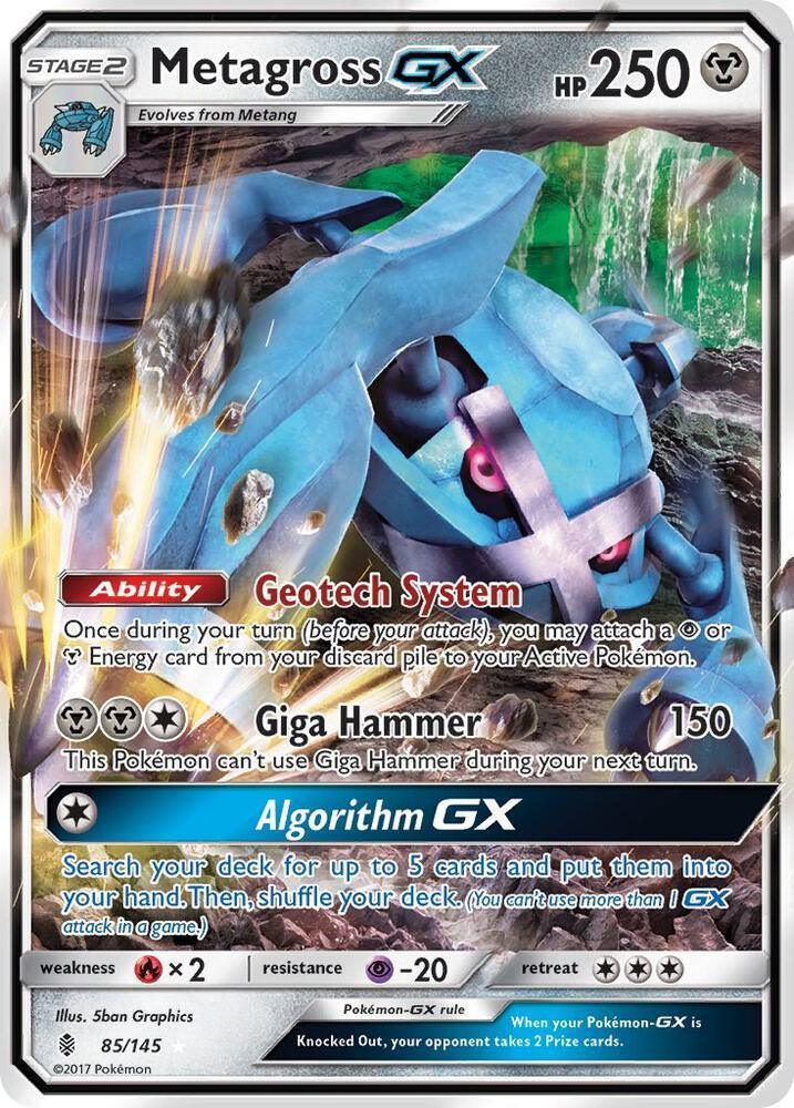 Metagross GX (85/145) – Sun & Moon: Guardians Rising – For Sale