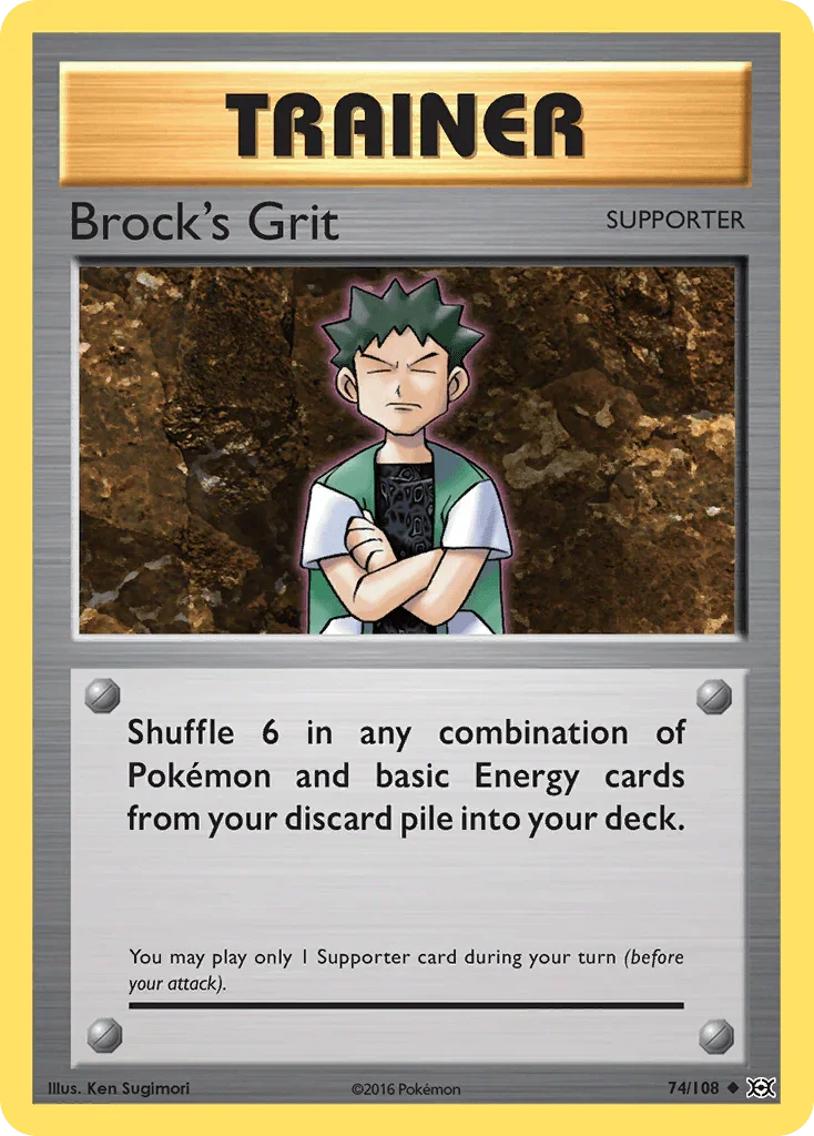 Brock's Grit (74/108) – XY: Evolutions | Shop Today
