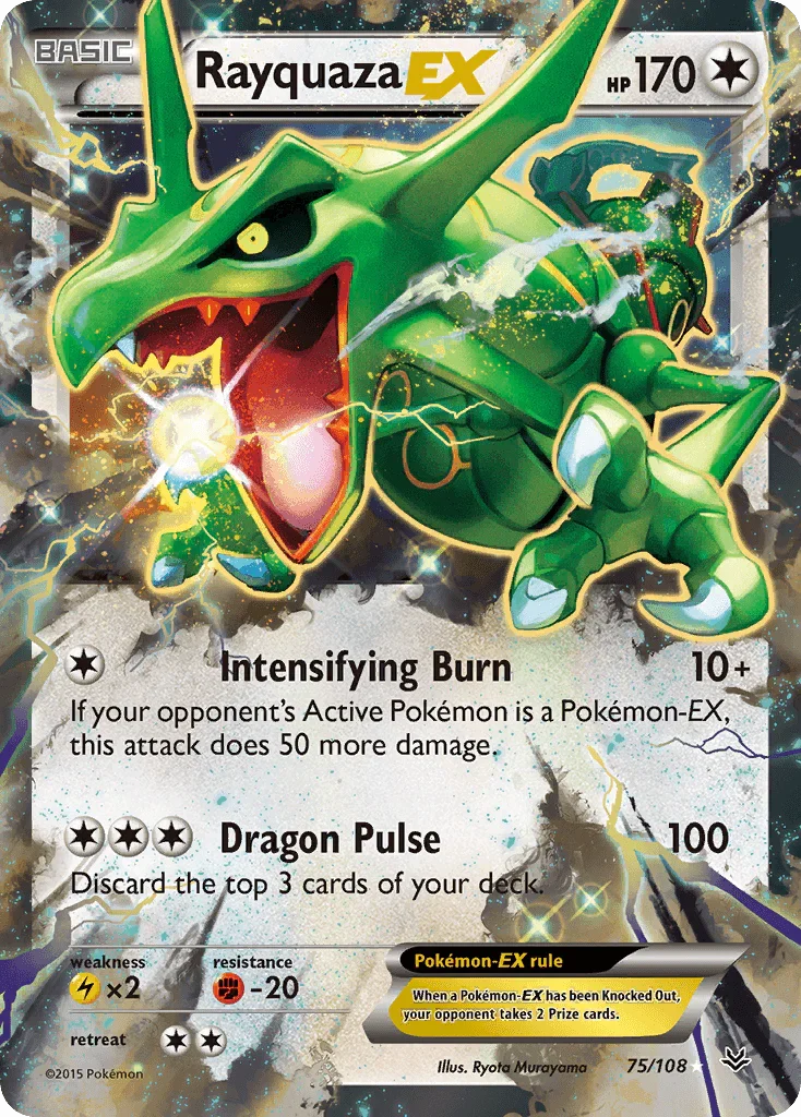 Rayquaza EX (75/108) – XY: Roaring Skies | Shop Today