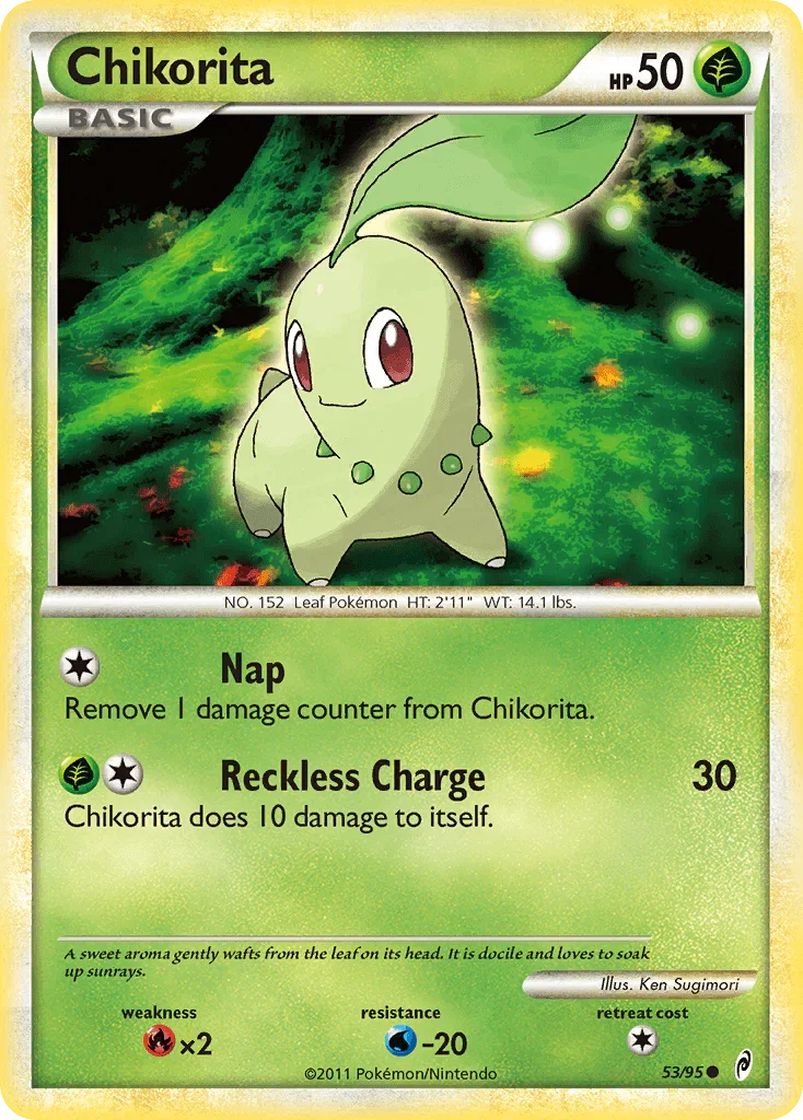 Chikorita (53/95) – HeartGold & SoulSilver: Call of Legends | Order Today
