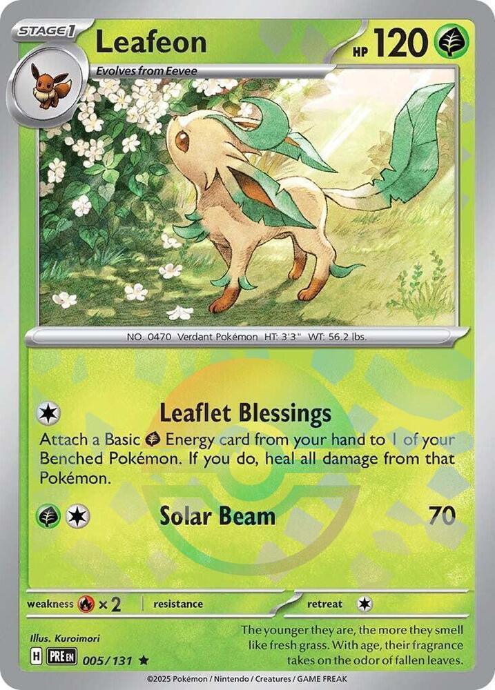 Leafeon (005/131) – Scarlet & Violet: Prismatic Evolutions | Fast Shipping
