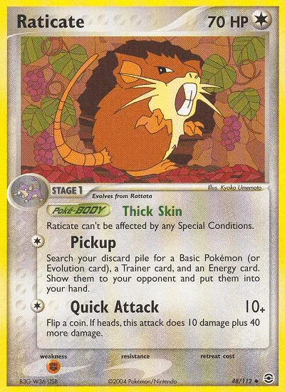 Raticate (48/112) – EX: FireRed & LeafGreen – For Sale