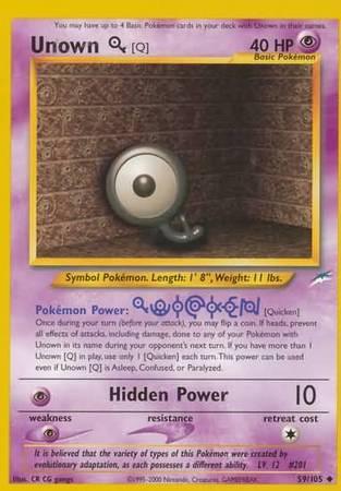 Unown [Q] (59/105) – Neo Destiny Unlimited | Fast Shipping