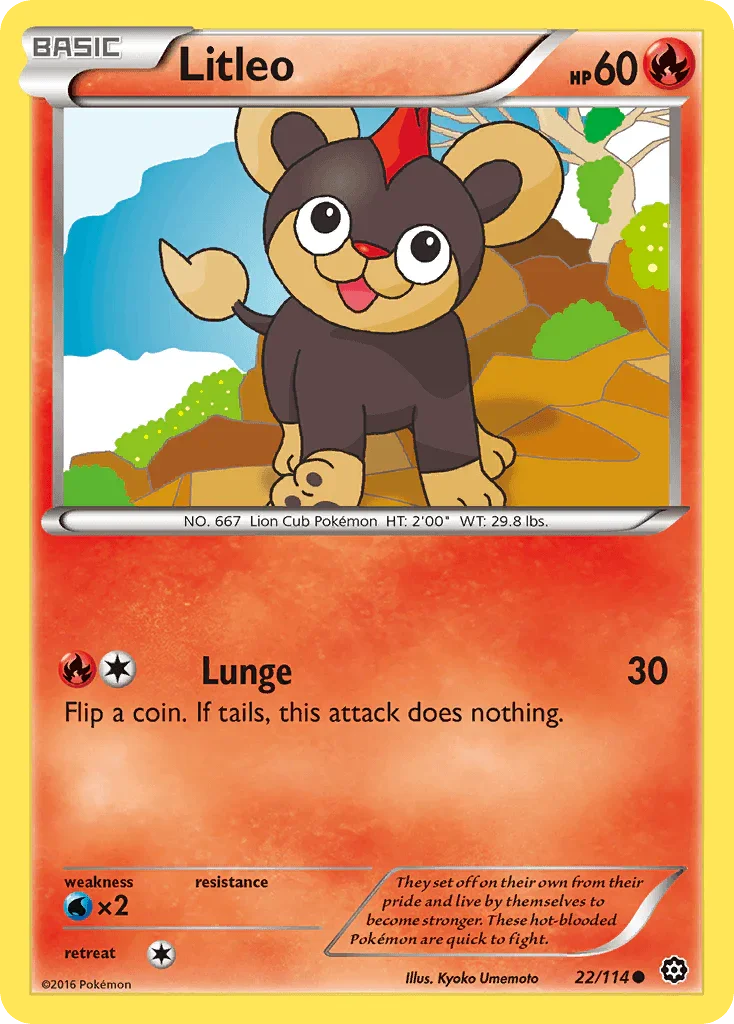 Litleo (22/114) – XY: Steam Siege | Shop Today
