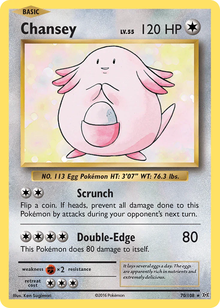 Chansey (70/108) – XY: Evolutions – For Sale