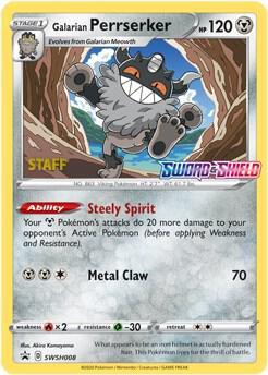 Galarian Perrserker (SWSH008) – Sword & Shield: Black Star Promos - In Stock Now