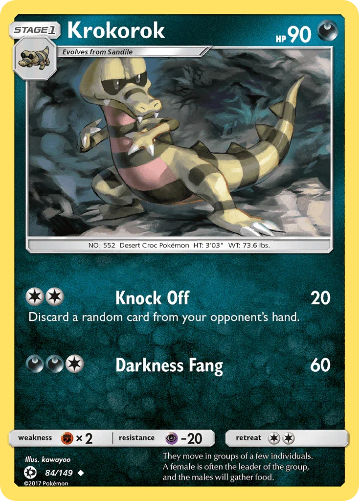 Krokorok (84/149) – Sun & Moon: Base Set | Fast Shipping