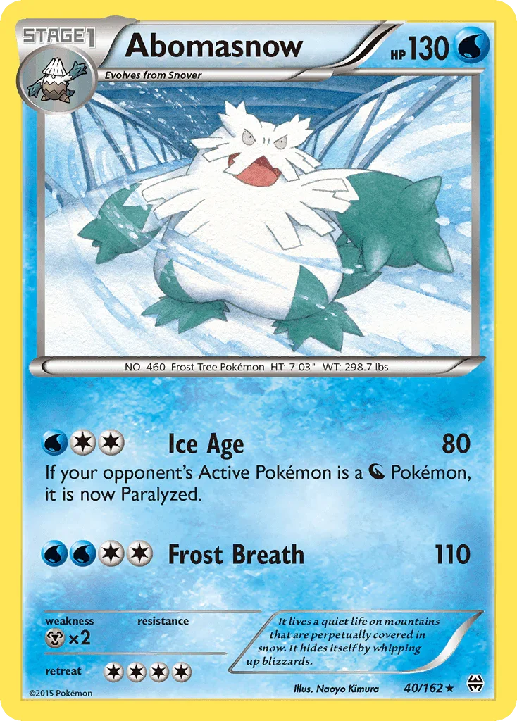 Abomasnow (40/162) – XY: BREAKthrough | Shop Today