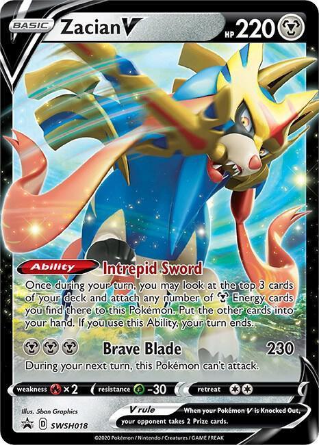 Zacian V (SWSH018) – Sword & Shield: Black Star Promos | Shop Today