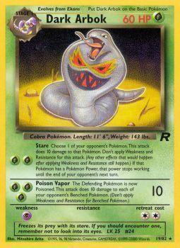 Dark Arbok (19/82) – Team Rocket Unlimited - Authentic Card