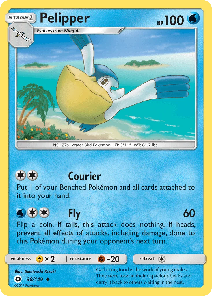 Pelipper (38/149) – Sun & Moon: Base Set - Shop Now
