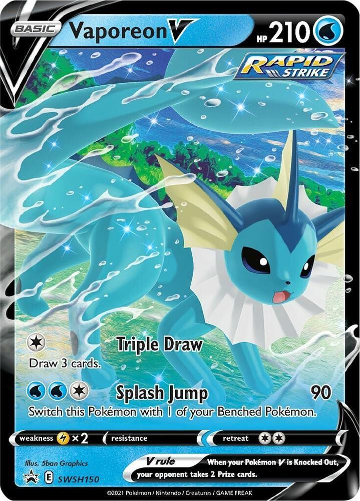 Vaporeon V (SWSH150) – Sword & Shield: Black Star Promos | Order Now
