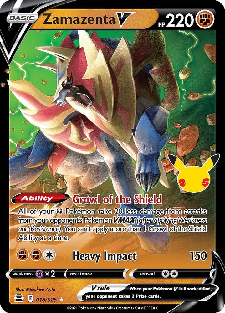 Zamazenta V (018/025) – Celebrations: 25th Anniversary | Fast Shipping