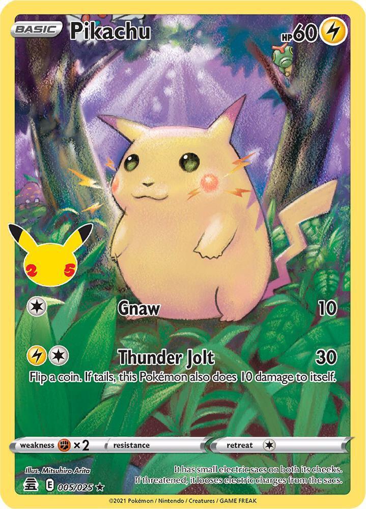 Pikachu (005/025) – Celebrations: 25th Anniversary | Buy Online