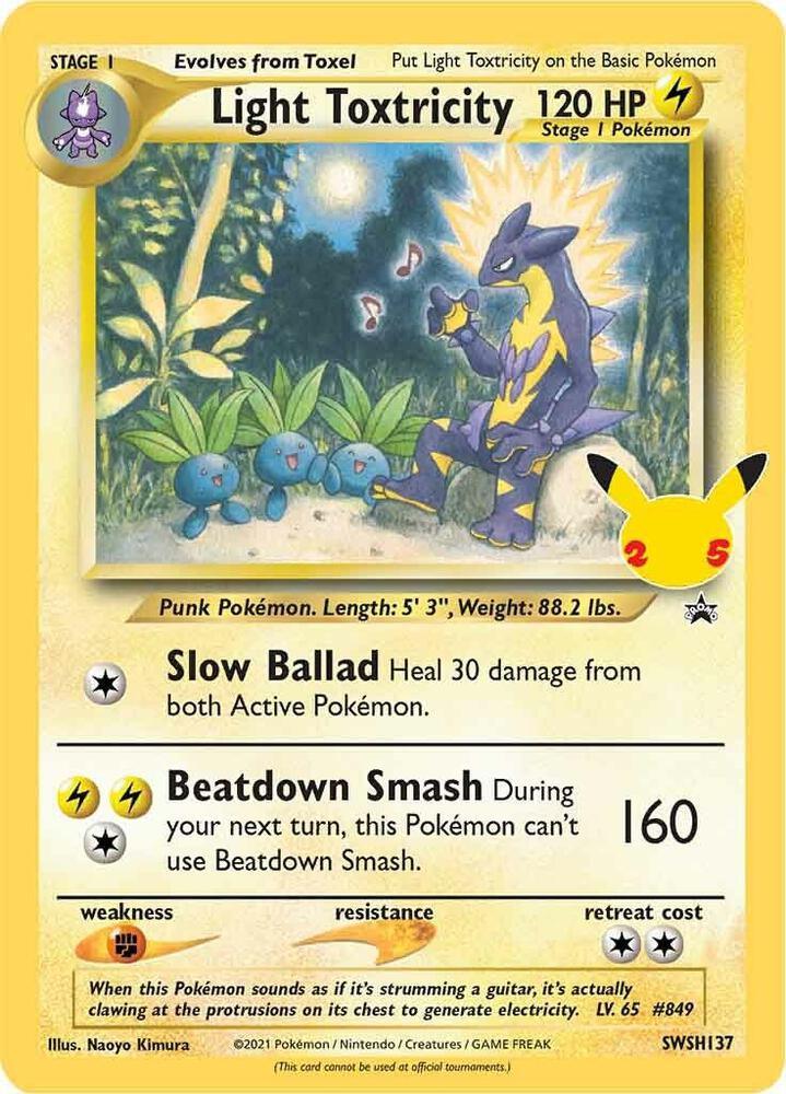 Light Toxtricity (SWSH137) – Sword & Shield: Black Star Promos - Authentic Card