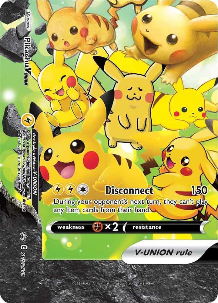 Pikachu V-UNION (SWSH141) – Sword & Shield: Black Star Promos - In Stock Now
