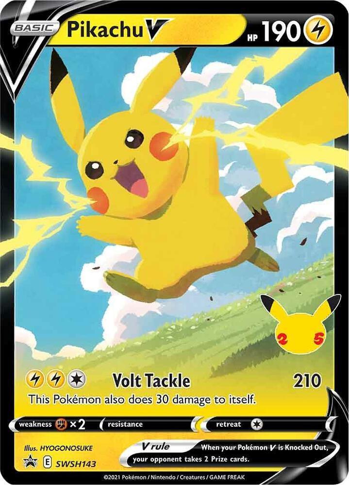 Pikachu V (SWSH143) – Sword & Shield: Black Star Promos – For Sale