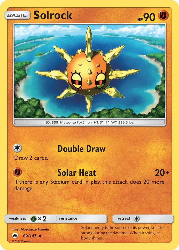 Solrock (69/147) – Sun & Moon: Burning Shadows | Order Today