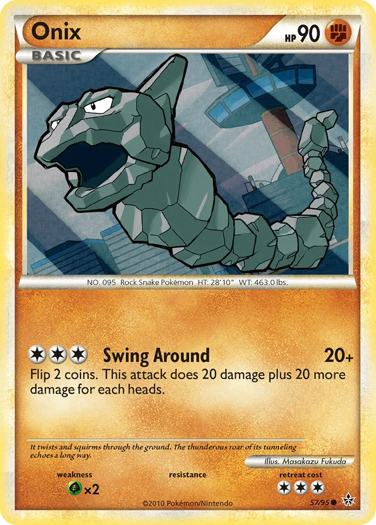 Onix (57/95) – HeartGold & SoulSilver: Unleashed - In Stock Now
