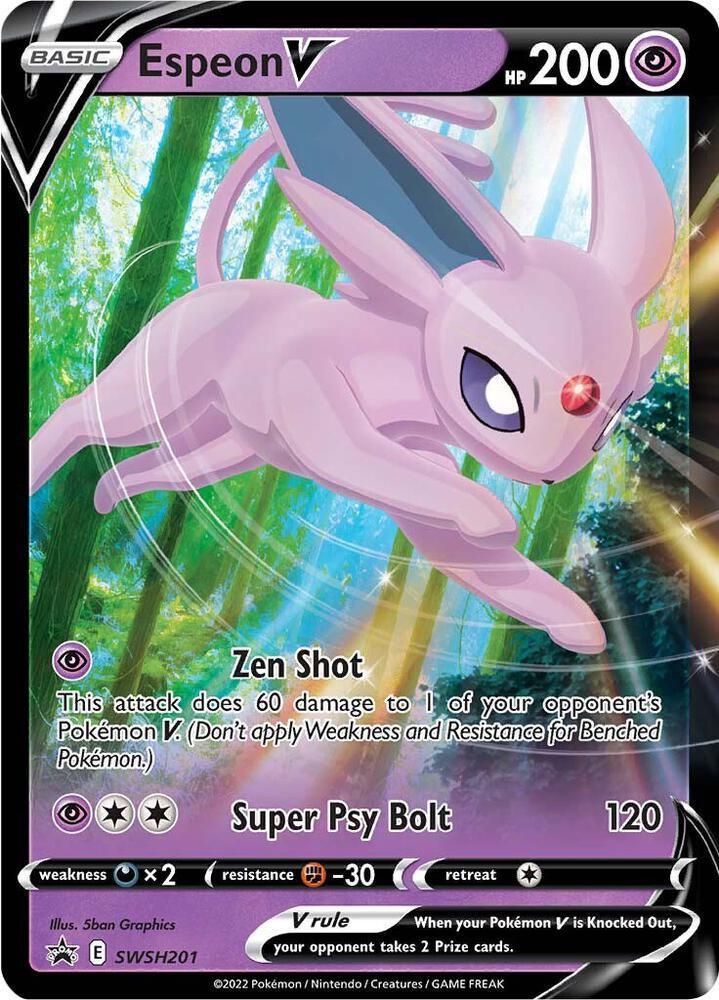 Espeon V (SWSH201) – Sword & Shield: Black Star Promos | Fast Shipping