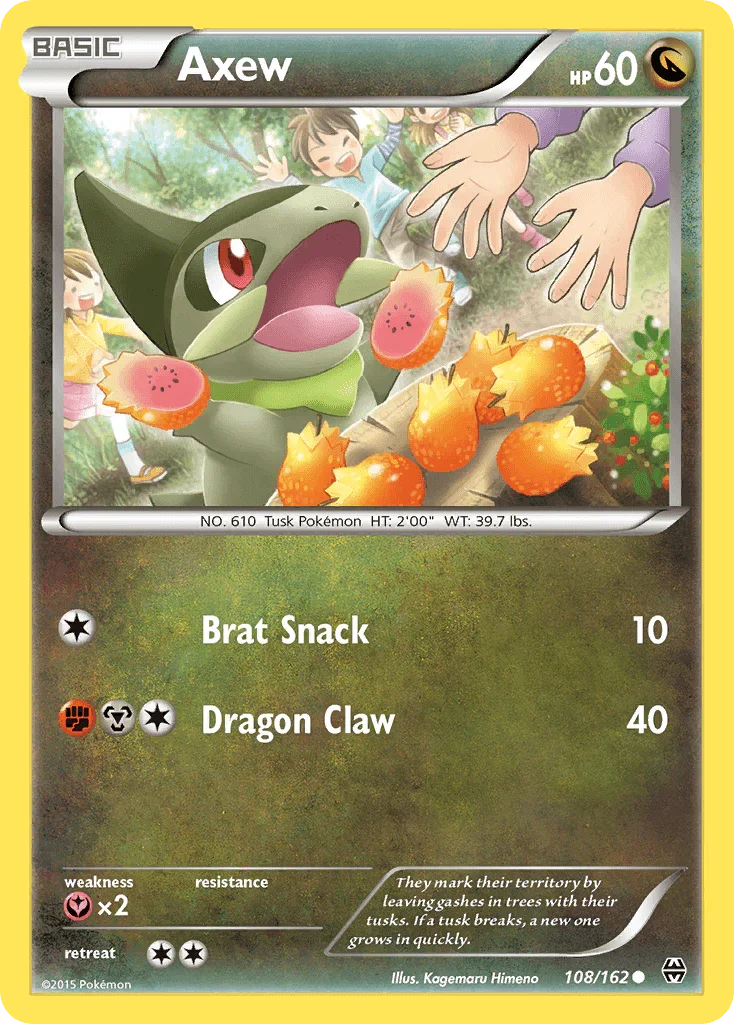 Axew (108/162) – XY: BREAKthrough | Fast Shipping