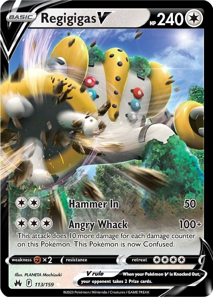 Regigigas V (113/159) – Sword & Shield: Crown Zenith - Authentic Card