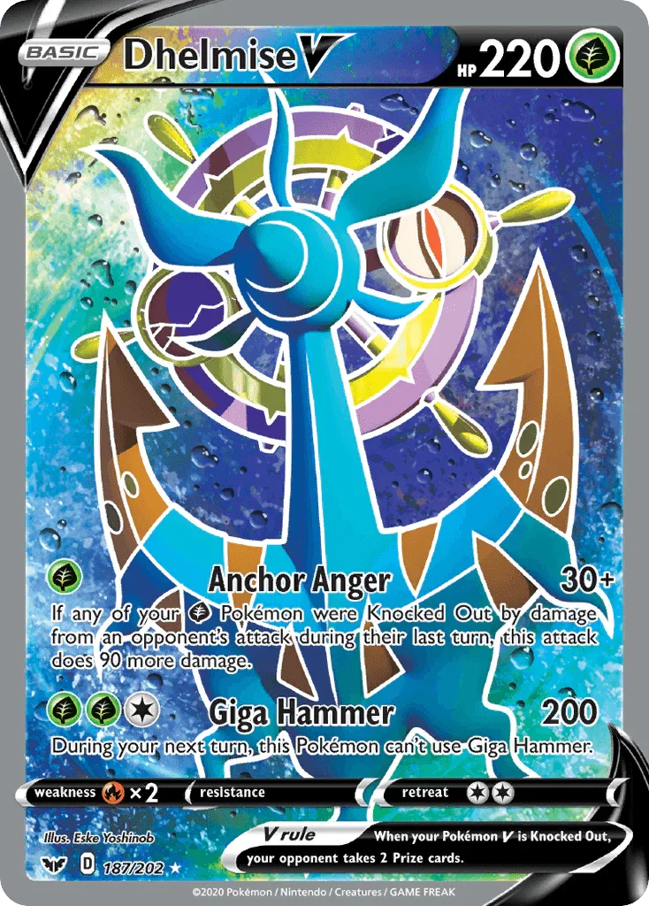 Dhelmise V (187/202) – Sword & Shield: Base Set – For Sale
