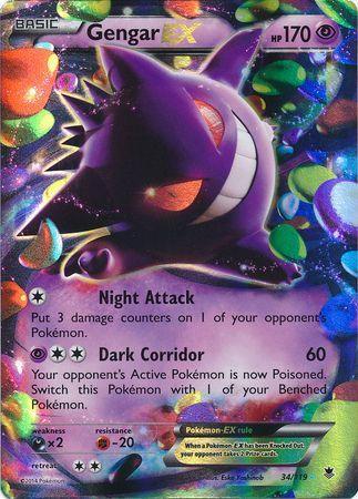 Gengar EX (34/119) – XY: Phantom Forces - In Stock Now