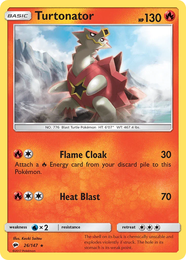Turtonator (26/147) – Sun & Moon: Burning Shadows | Fast Shipping