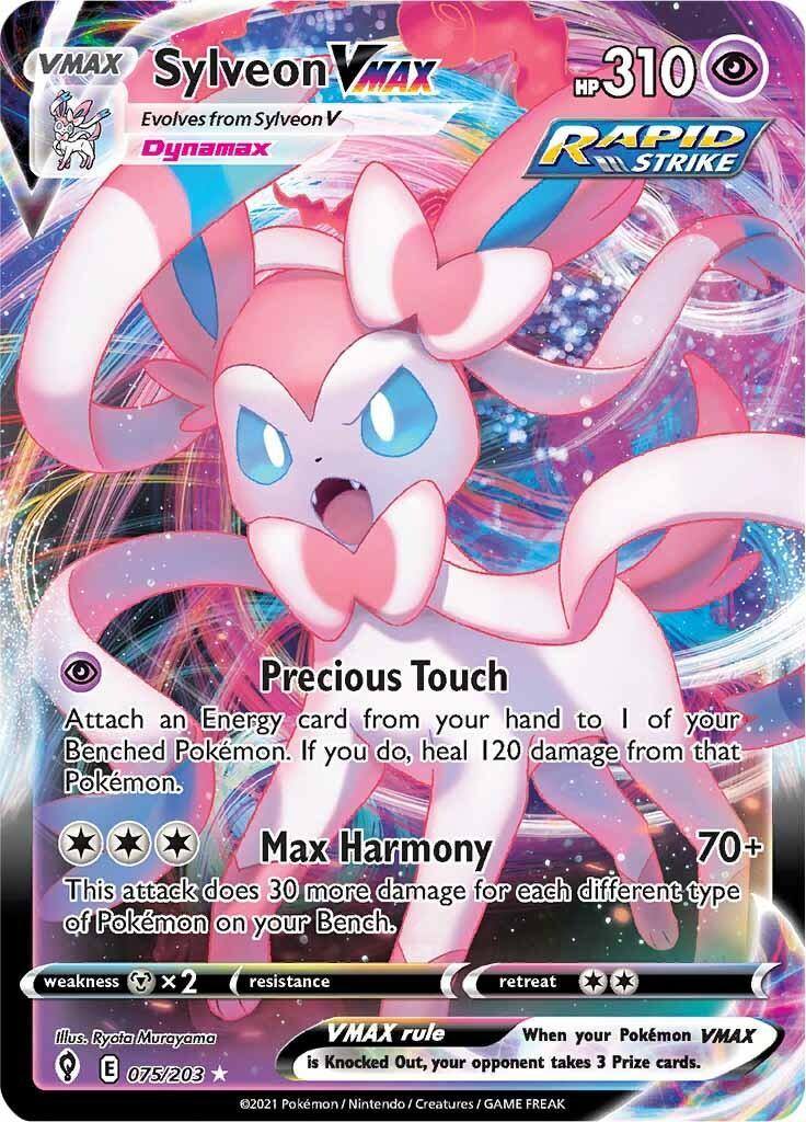 Sylveon VMAX (075/203) – Sword & Shield: Evolving Skies - Authentic Card