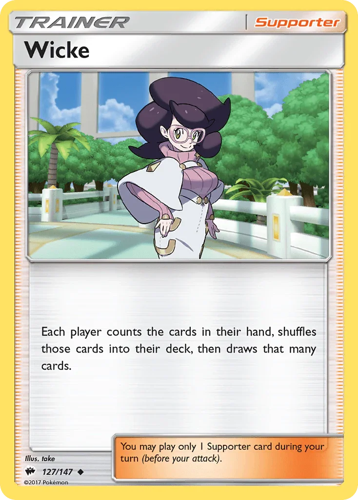 Wicke (127/147) – Sun & Moon: Burning Shadows - Authentic Card