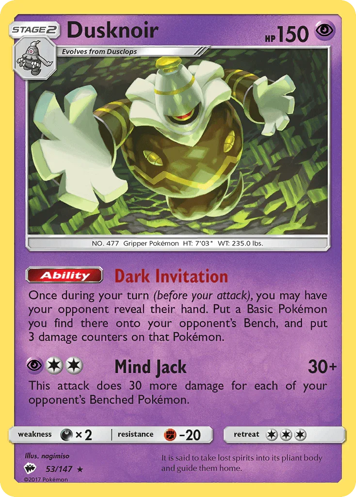 Dusknoir (53/147) – Sun & Moon: Burning Shadows | Buy Online